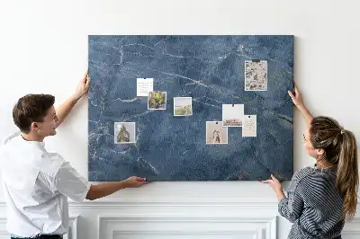 Cork memo board Elegant marble