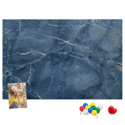 Cork memo board Elegant marble