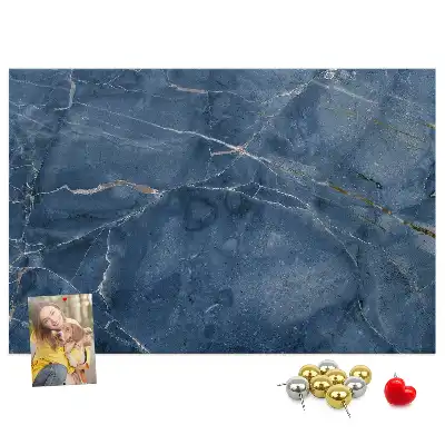 Cork memo board Elegant marble