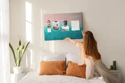Beach and sea sand cork memo board