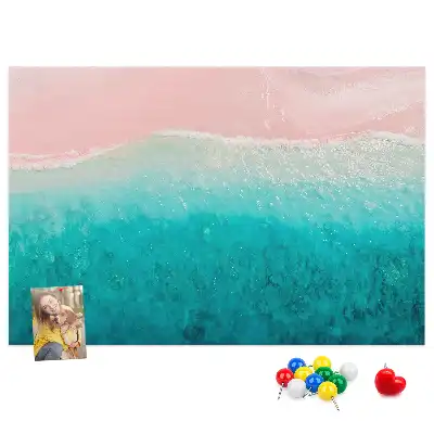 Cork memo board Beach sea sand