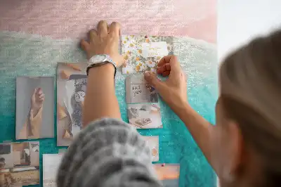 Beach and sea sand cork memo board
