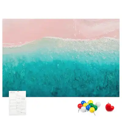 Cork memo board Beach sea sand