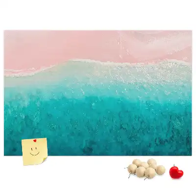 Cork memo board Beach sea sand