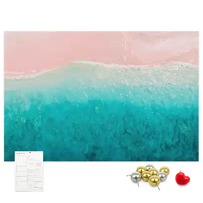 Cork memo board Beach sea sand
