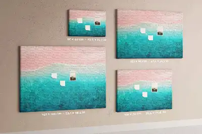 Beach and sea sand cork memo board