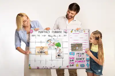 Printed Cork Board Monthly planner