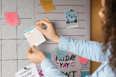 Printed Cork Board Monthly planner