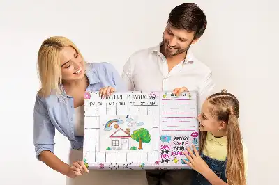 Printed Cork Board Monthly planner