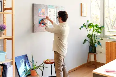 Abstract Painting Printed Cork Memo Board