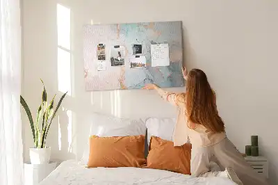 Printed Cork Memo Board Abstract painting