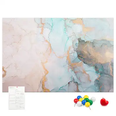 Printed Cork Memo Board Abstract painting