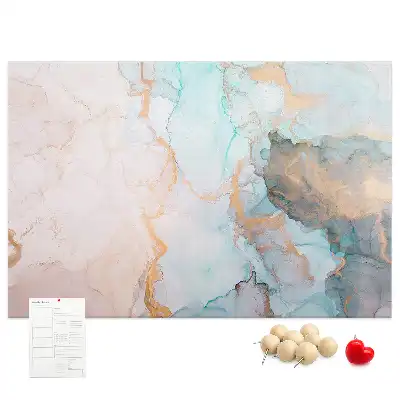 Printed Cork Memo Board Abstract painting