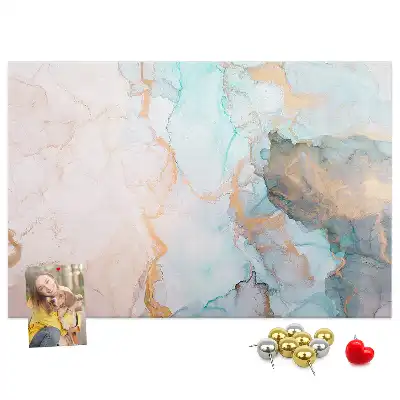 Abstract Painting Printed Cork Memo Board