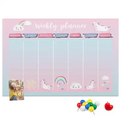 printed cork memo board
