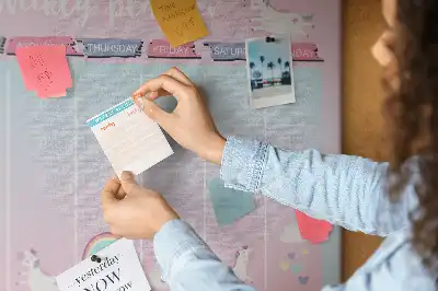 printed cork memo board