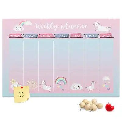 printed cork memo board