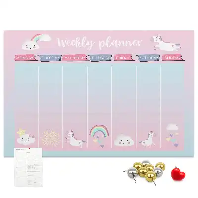 printed cork memo board