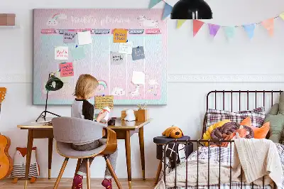 printed cork memo board