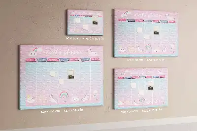 printed cork memo board