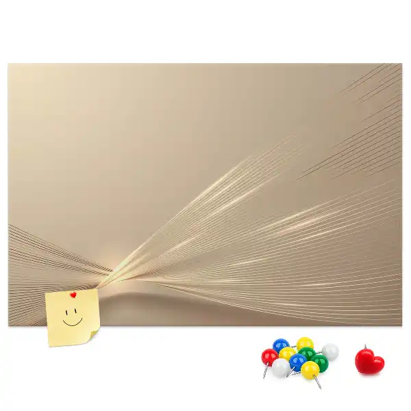 Printed Cork Memo Board Abstract light