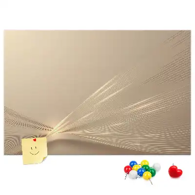 Printed Cork Memo Board Abstract light