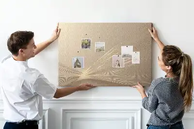 Printed Cork Memo Board Abstract light