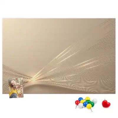 Printed Cork Memo Board Abstract light