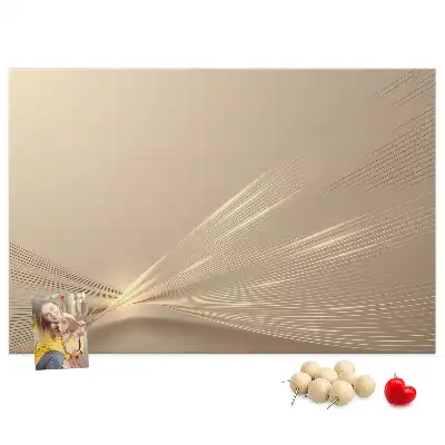 Printed Cork Memo Board Abstract light