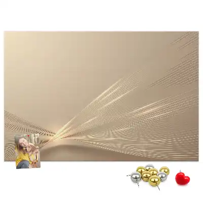 Printed Abstract Light Cork Memo Board
