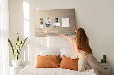 Printed Cork Memo Board Abstract light