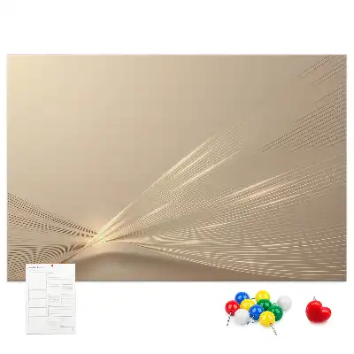 Printed Cork Memo Board Abstract light