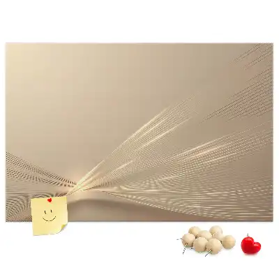 Printed Abstract Light Cork Memo Board