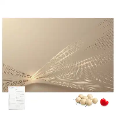 Printed Cork Memo Board Abstract light
