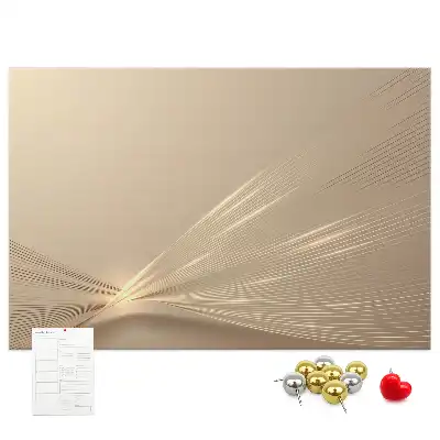 Printed Cork Memo Board Abstract light