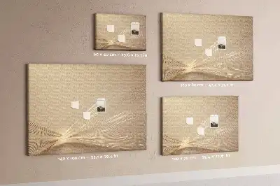 Printed Cork Memo Board Abstract light
