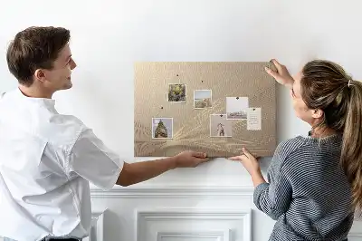 Printed Abstract Light Cork Memo Board