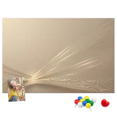 Printed Abstract Light Cork Memo Board