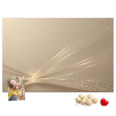 Printed Abstract Light Cork Memo Board
