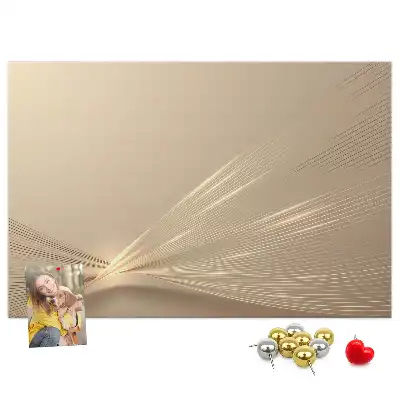 Printed Cork Memo Board Abstract light