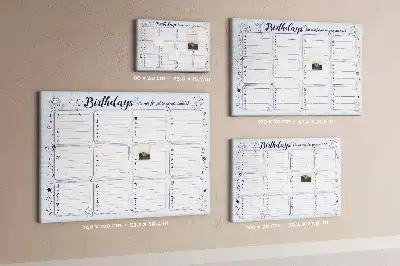 Cork Memo Board for Birthday Notes