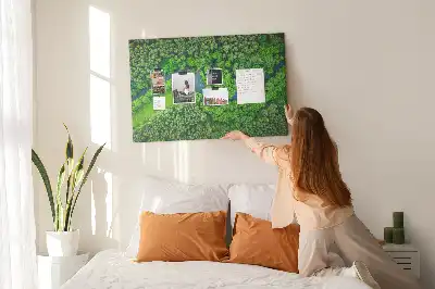 River in the Forest Printed Cork Memo Board