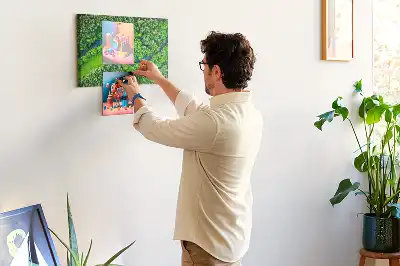 Printed Cork Memo Board River in the forest