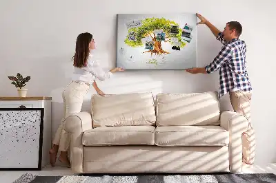 Cork memo board Family tree