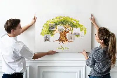 Family Tree Cork Memo Board