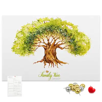 Family Tree Cork Memo Board