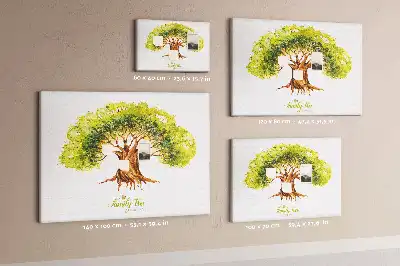 Family Tree Cork Memo Board