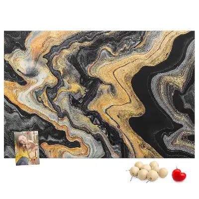 Gold Marble Printed Cork Board