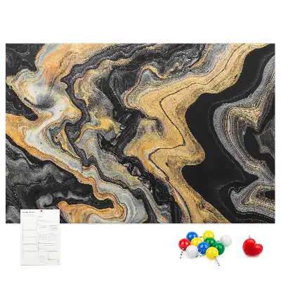 Gold Marble Printed Cork Board