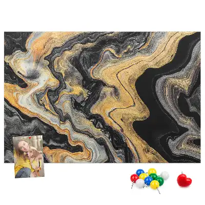 Gold Marble Printed Cork Board